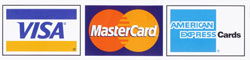 Visa, MasterCard, American Express Gladly Accepted